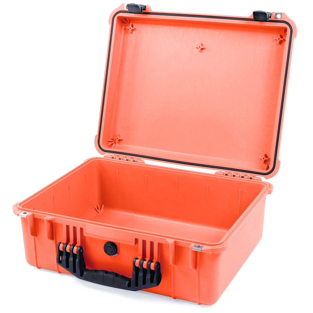 Pelican 1550 Case, Orange with Black Handle &amp; Latches None (Case Only) ColorCase 015500-0000-150-110