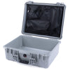 Pelican 1550 Case, Silver Mesh Lid Organizer Only ColorCase 015500-0100-180-180