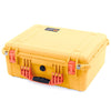 Pelican 1550 Case, Yellow with Orange Handle & Latches ColorCase
