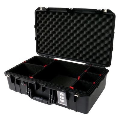 Pelican 1555 Air Case, Black TrekPak Divider System with Convolute Lid Foam ColorCase 015550-0020-110-110