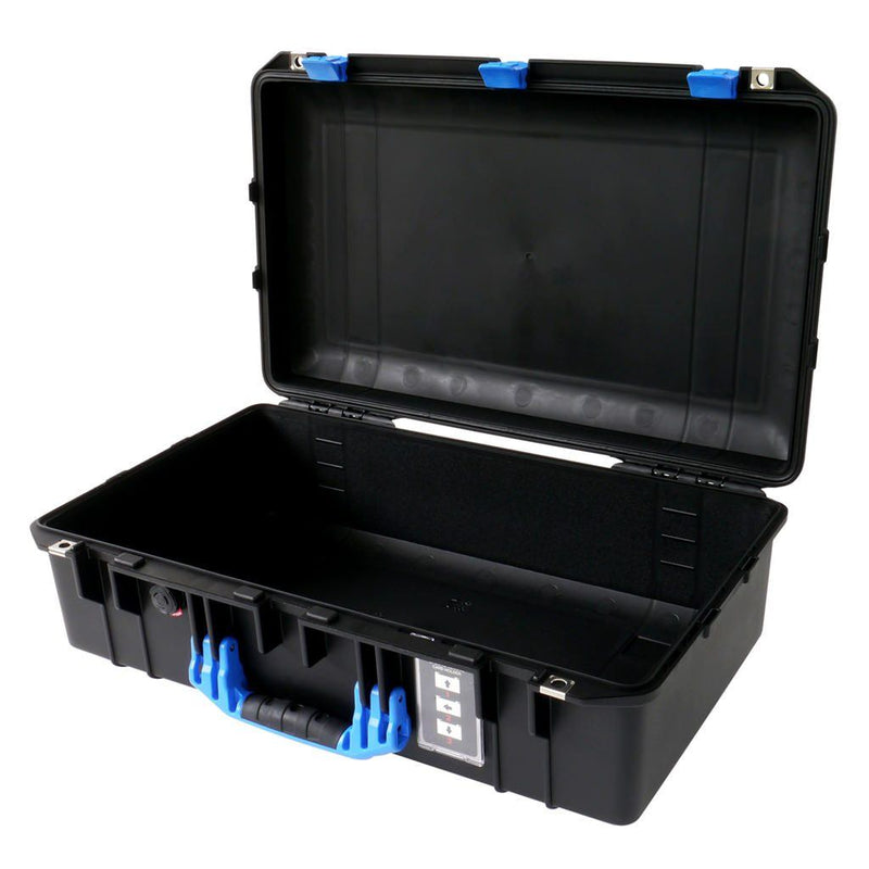 Pelican 1555 Air Case, Black with Blue Handle & Latches ColorCase 