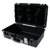 Pelican 1555 Air Case, Black with Silver Handle & Latches Mesh Lid Organizer Only ColorCase 015550-0100-110-180
