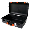 Pelican 1555 Air Case, Black with Orange Handle & Latches None (Case Only) ColorCase 015550-0000-110-150