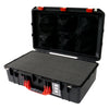 Pelican 1555 Air Case, Black with Red Handle & Latches Pick & Pluck Foam with Mesh Lid Organizer ColorCase 015550-0101-110-320