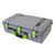 Pelican 1555 Air Case, Silver with Lime Green Handle & Latches ColorCase 