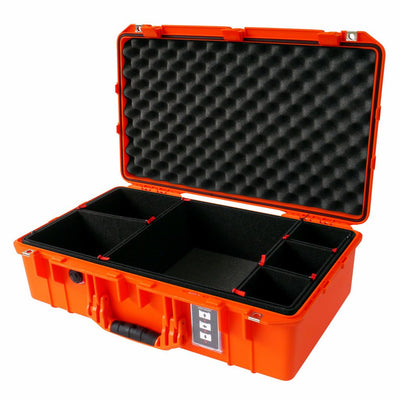 Pelican 1555 Air Case, Orange TrekPak Divider System with Convolute Lid Foam ColorCase 015550-0020-150-150