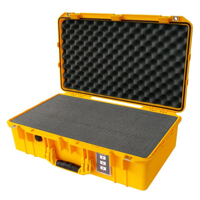 Pelican 1555 Air Case, Yellow Pick & Pluck Foam with Convolute Lid Foam ColorCase 015550-0001-240-240