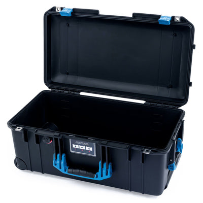 Pelican 1556 Air Case, Black with Blue Handles & Latches None (Case Only) ColorCase 015560-0000-110-120