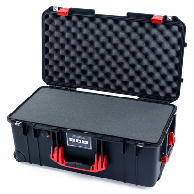 Pelican 1556 Air Case, Black with Red Handles & Latches Pick & Pluck Foam with Convolute Lid Foam ColorCase 015560-0001-110-320