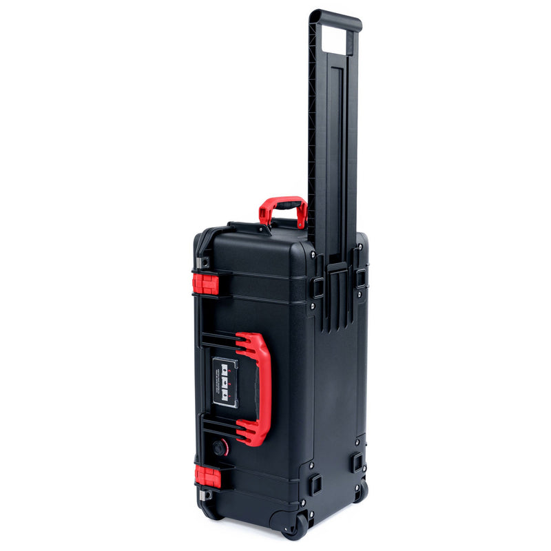 Pelican 1556 Air Case, Black with Red Handles & Latches ColorCase 