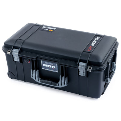 Pelican 1556 Air Case, Black with Silver Handles & Latches ColorCase