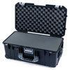 Pelican 1556 Air Case, Black with Silver Handles & Latches Pick & Pluck Foam with Convolute Lid Foam ColorCase 015560-0001-110-180