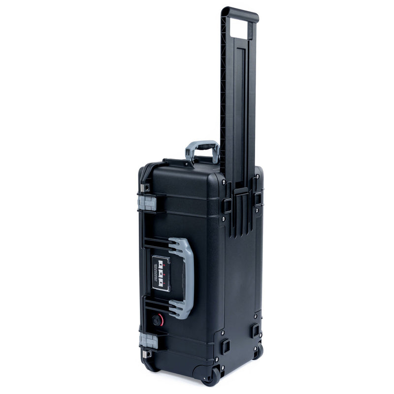 Pelican 1556 Air Case, Black with Silver Handles & Latches ColorCase 