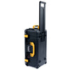 Pelican 1556 Air Case, Black with Yellow Handles & Latches ColorCase