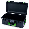 Pelican 1556 Air Case, Black with Lime Green Handles & Latches None (Case Only) ColorCase 015560-0000-110-300