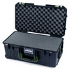 Pelican 1556 Air Case, Black with OD Green Handles & Latches Pick & Pluck Foam with Convolute Lid Foam ColorCase 015560-0001-110-130