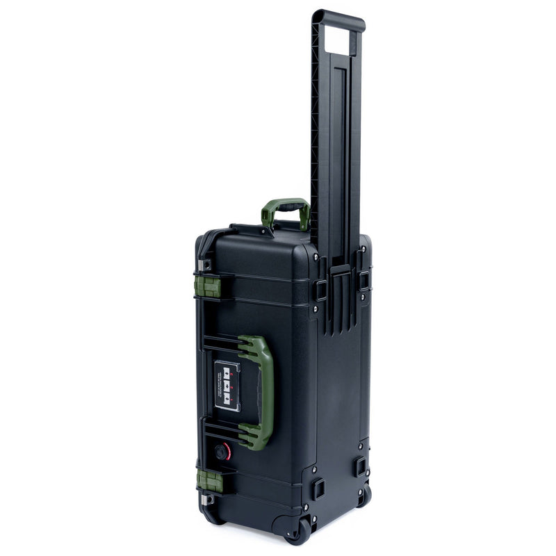Pelican 1556 Air Case, Black with OD Green Handles & Latches ColorCase 