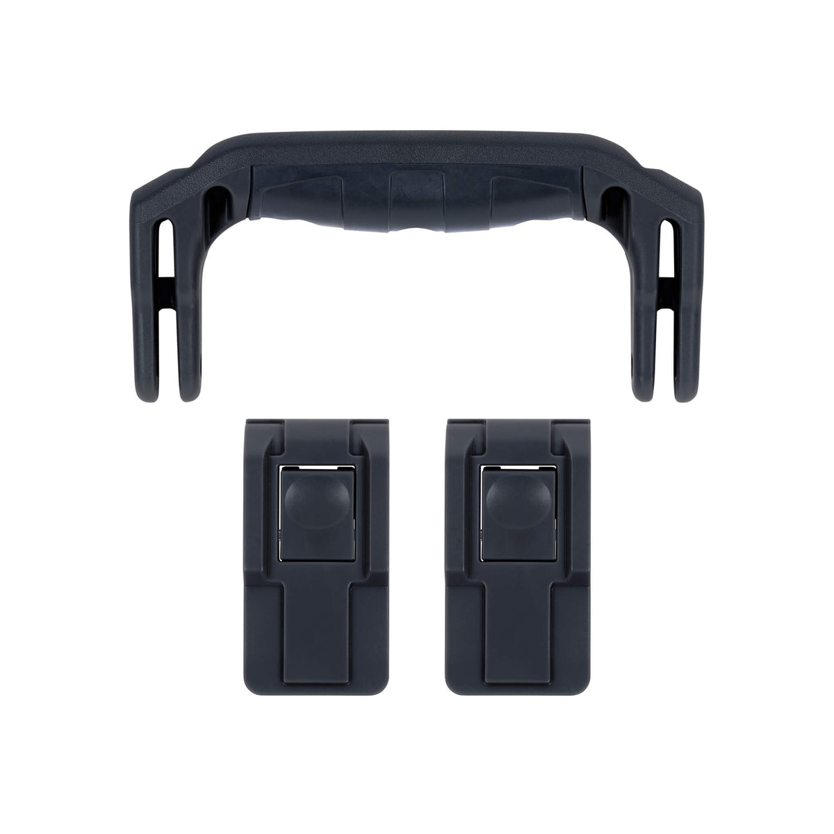 Pelican 1557 Air Replacement Handle &amp; Latches, Black, Push-Button (Set of 1 Handle, 2 Latches) ColorCase 