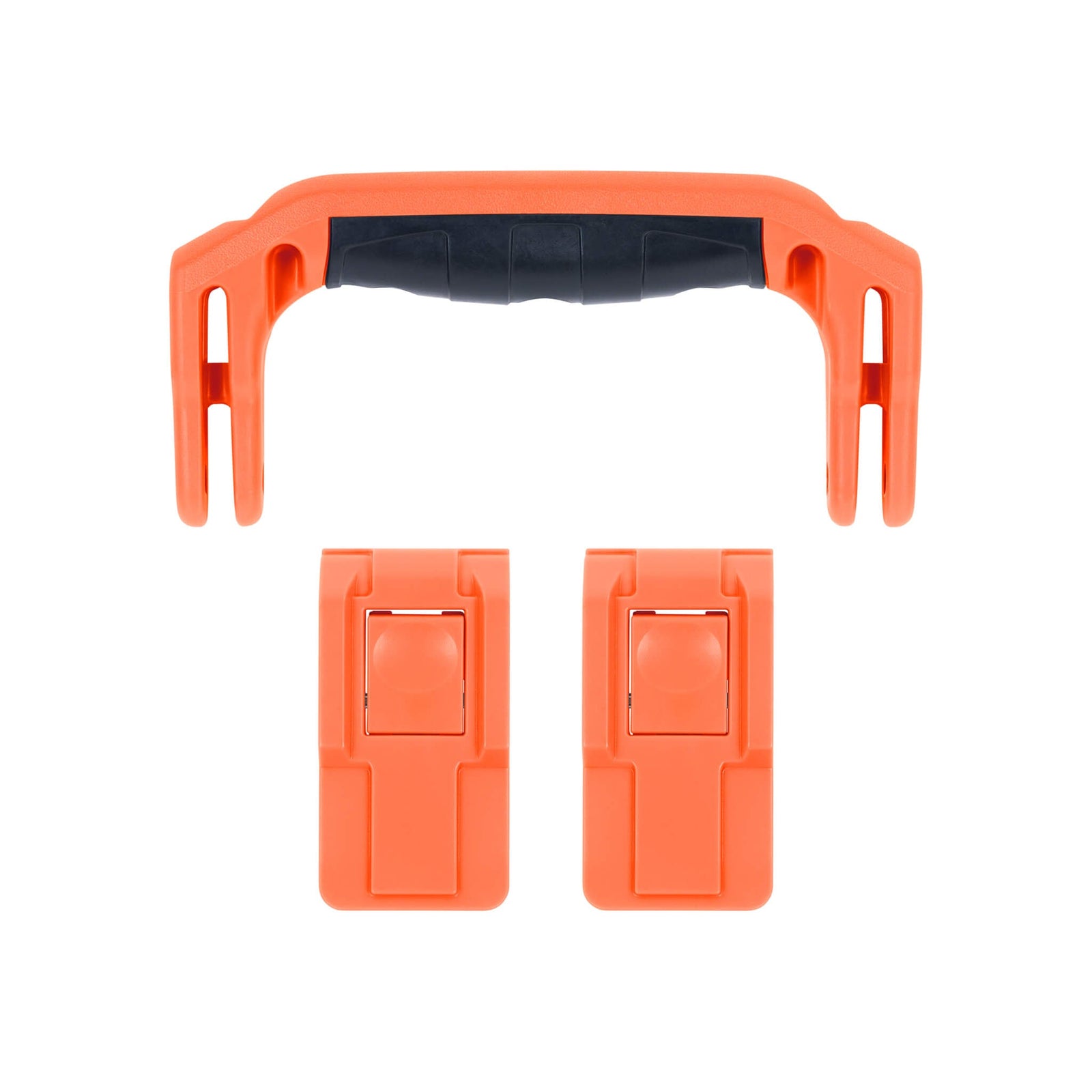 Pelican 1557 Air Replacement Handle & Latches, Orange, Push-Button (Set of 1 Handle, 2 Latches) ColorCase 