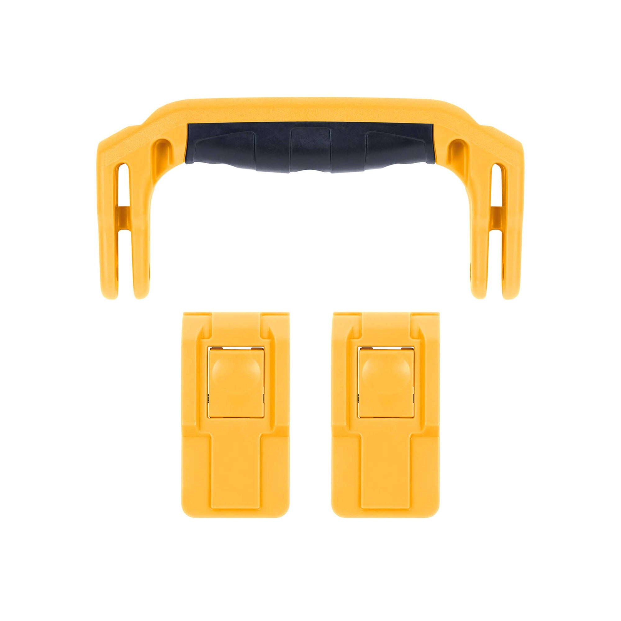 Pelican 1557 Air Replacement Handle & Latches, Yellow, Push-Button (Set of 1 Handle, 2 Latches) ColorCase 