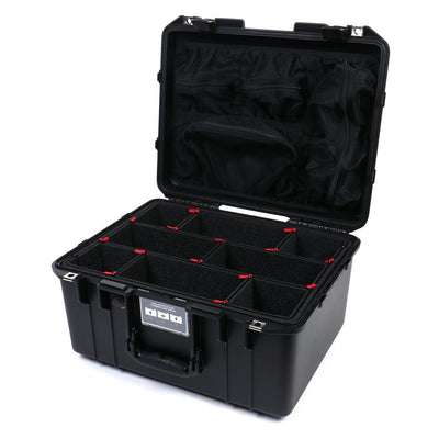 Pelican 1557 Air Case, Black TrekPak Divider System with Mesh Lid Organizer ColorCase 015570-0120-110-110