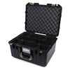 Pelican 1557 Air Case, Black with Desert Tan Handle & Latches TrekPak Divider System with Convolute Lid Foam ColorCase 015570-0020-110-310
