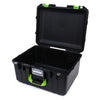 Pelican 1557 Air Case, Black with Lime Green Handle & Latches None (Case Only) ColorCase 015570-0000-110-300