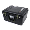 Pelican 1557 Air Case, Black with OD Green Handle & Latches ColorCase