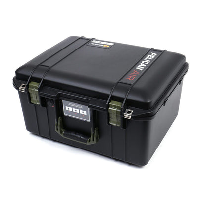 Pelican 1557 Air Case, Black with OD Green Handle & Latches ColorCase