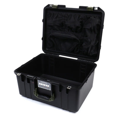 Pelican 1557 Air Case, Black with OD Green Handle & Latches Mesh Lid Organizer Only ColorCase 015570-0100-110-130