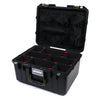 Pelican 1557 Air Case, Black with OD Green Handle & Latches TrekPak Divider System with Mesh Lid Organizer ColorCase 015570-0120-110-130