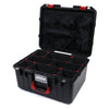 Pelican 1557 Air Case, Black with Red Handle & Latches TrekPak Divider System with Mesh Lid Organizer ColorCase 015570-0120-110-320