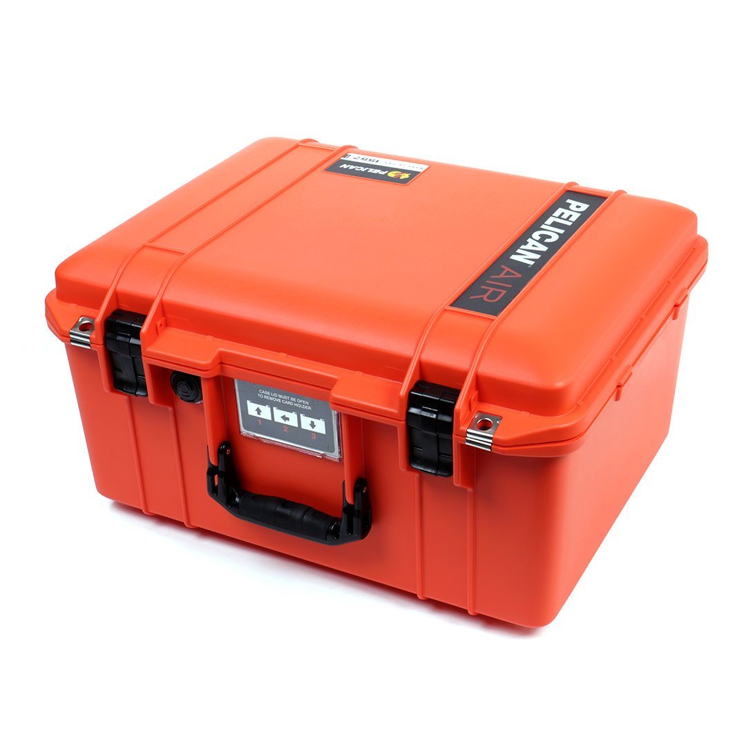 Pelican 1557 Air Case, Orange with Black Handle & Latches ColorCase 