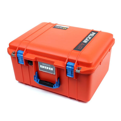 Pelican 1557 Air Case, Orange with Blue Handle & Latches ColorCase