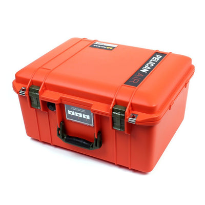 Pelican 1557 Air Case, Orange with OD Green Handle & Latches ColorCase