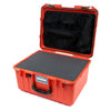 Pelican 1557 Air Case, Orange with OD Green Handle & Latches Pick & Pluck Foam with Mesh Lid Organizer ColorCase 015570-0101-150-130
