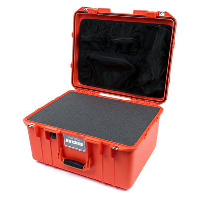 Pelican 1557 Air Case, Orange Pick & Pluck Foam with Mesh Lid Organizer ColorCase 015570-0101-150-150
