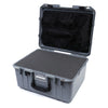 Pelican 1557 Air Case, Silver with Black Handle & Latches Pick & Pluck Foam with Mesh Lid Organizer ColorCase 015570-0101-180-110