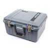 Pelican 1557 Air Case, Silver with Desert Tan Handle & Latches ColorCase