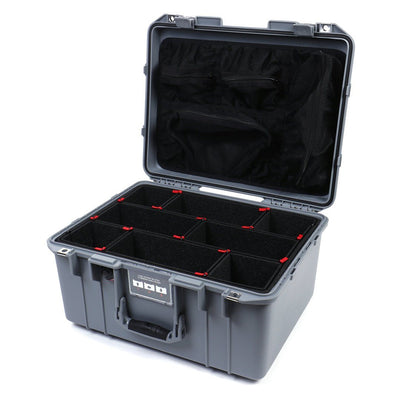 Pelican 1557 Air Case, Silver TrekPak Divider System with Mesh Lid Organizer ColorCase 015570-0120-180-180