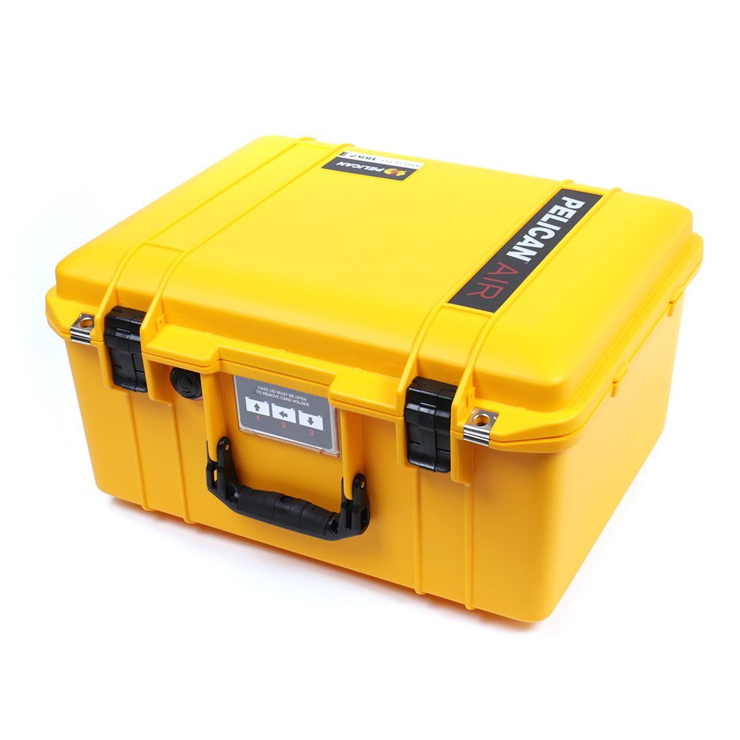 Pelican 1557 Air Case, Yellow with Black Handle & Latches ColorCase 