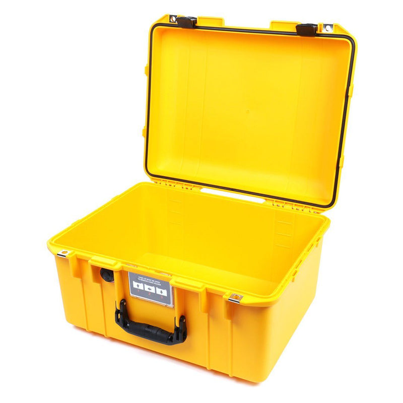 Pelican 1557 Air Case, Yellow with Black Handle & Latches ColorCase 