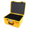 Pelican 1557 Air Case, Yellow with Black Handle & Latches TrekPak Divider System with Convolute Lid Foam ColorCase 015570-0020-240-110