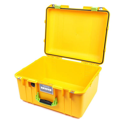 Pelican 1557 Air Case, Yellow with Lime Green Handle & Latches None (Case Only) ColorCase 015570-0000-240-300