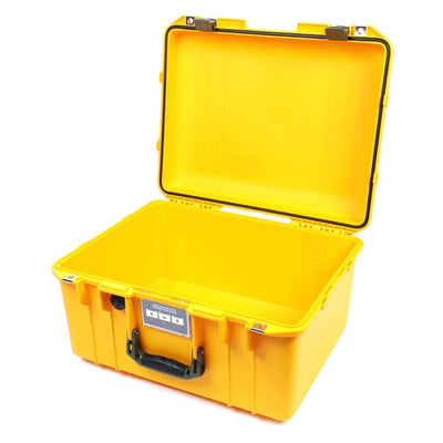Pelican 1557 Air Case, Yellow with OD Green Handle & Latches None (Case Only) ColorCase 015570-0000-240-130