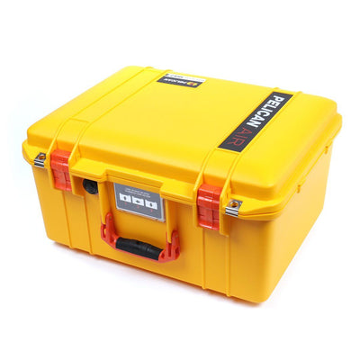 Pelican 1557 Air Case, Yellow with Orange Handle & Latches ColorCase