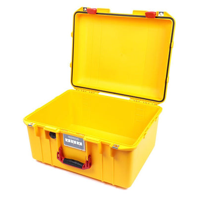 Pelican 1557 Air Case, Yellow with Red Handle & Latches None (Case Only) ColorCase 015570-0000-240-320