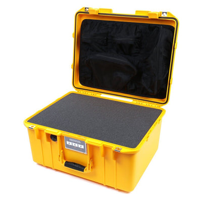 Pelican 1557 Air Case, Yellow Pick & Pluck Foam with Mesh Lid Organizer ColorCase 015570-0101-240-240