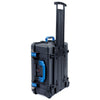 Pelican 1560 Case, Black with Blue Handles & Latches ColorCase