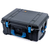 Pelican 1560 Case, Black with Blue Handles & Latches ColorCase